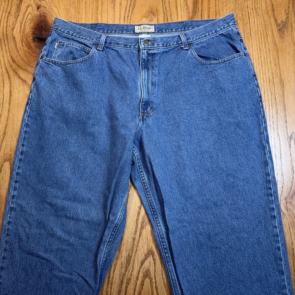 L.l.‎ Bean Double L Jeans Mens 42x31 (Tag 42X32) Relaxed Fit Blue Denim 134770 - Picture 3 of 10